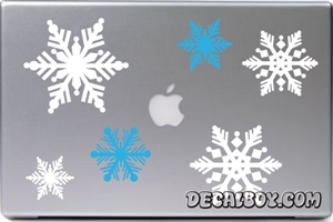 Snowflakes Falling Laptop Decal