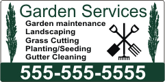 Garden Services Magnetic Sign
