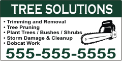 Tree Solutions Magnetic Sign