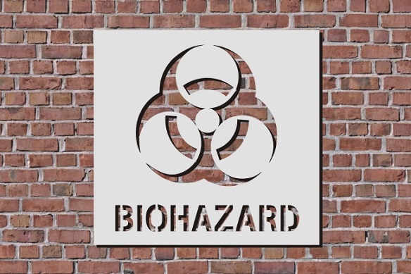 Biohazard Sign Reusable Stencil
