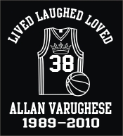 Memorial lived laughed loved decal for basketball player