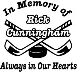 in loving memory decal for hockey player