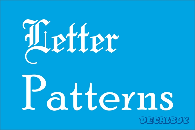 Letter Patterns Stencil