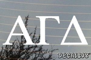 Alpha Gamma Delta Decal