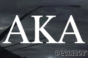 Alpha Kappa Alpha Vinyl Die-cut Decal