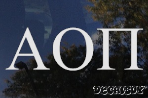 Alpha Omicron Pi Vinyl Die-cut Decal