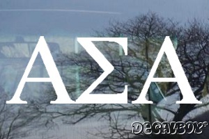 Alpha Sigma Alpha Decal