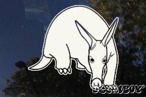 Aardvark Window Decal