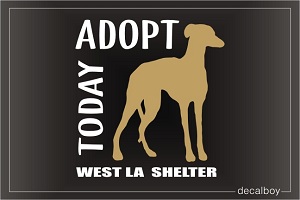 Adopt Shelter Dogs Decal