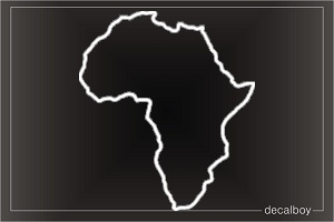 Africa Map Auto Decal