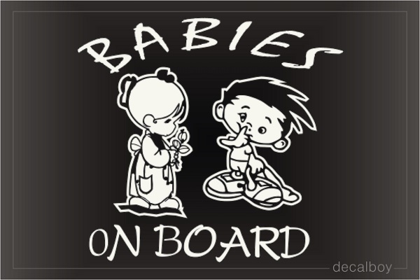 Babies On Board Window Decal