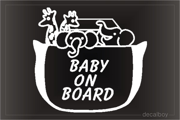 Baby On Board Window Decal