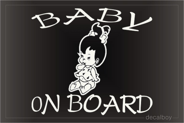 Baby On Board Toddler Window Decal