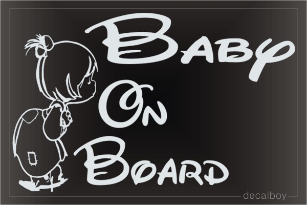 Baby On Board 6 Window Decal