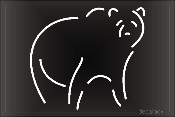 Bear 2 Window Decal