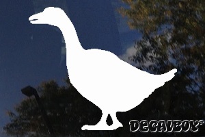 Goose Silhouette Window Decal