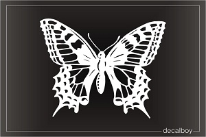 Small Copper Butterfly Clipart Window Decal