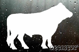 Bull Mascot Window Decal