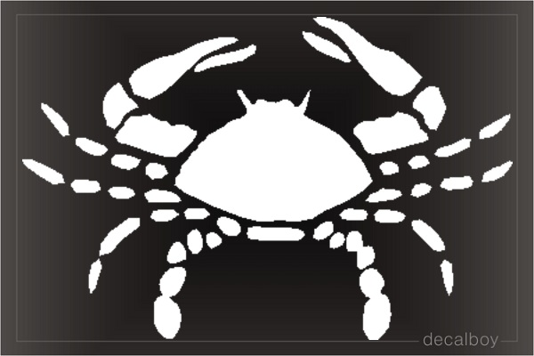 Crab Window Decal