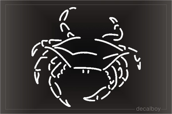 Crab 4 Window Decal