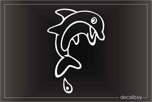 Dolphin Calf Window Decal