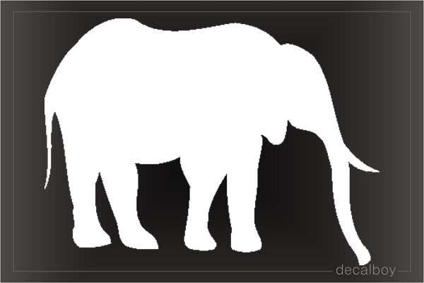 Elephant Indian Window Decal