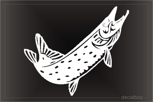 Fish Barracuda Decal