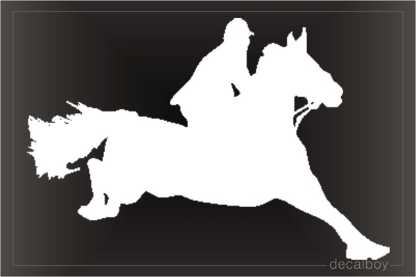 Horseback Race Decal