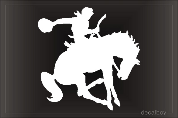 Cowboy Horse Decal