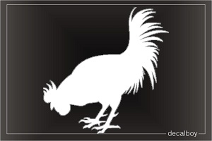 Rooster Window Decal