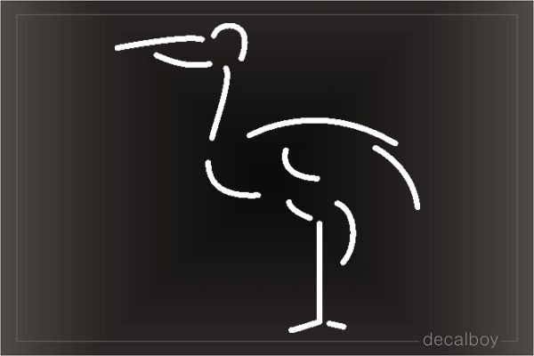 Stork Window Decal