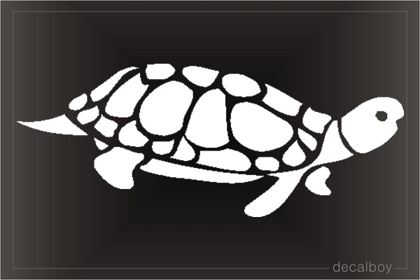 Musk Turtle Design Window Decal