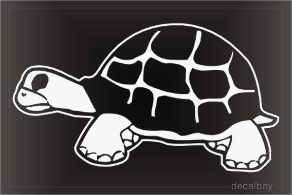 Land Turtle Clipart Window Decal