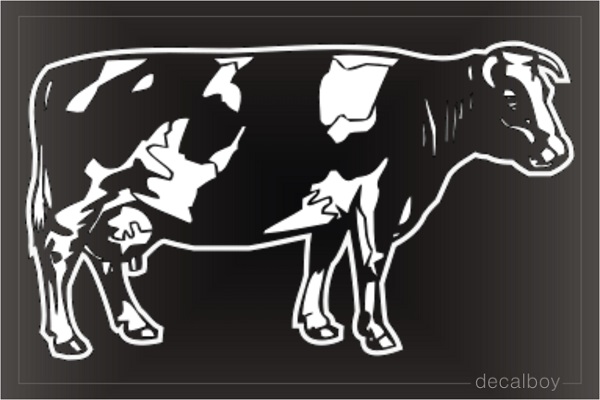 Farm Cow Window Decal