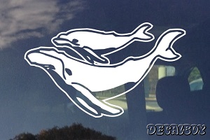 Whales Humpback Window Decal