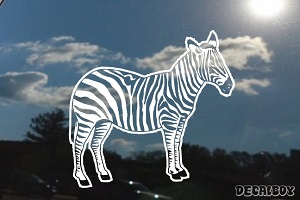 Zebra Window Decal