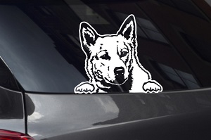 Blue Heeler Car Window Sticker Australian Cattle Dog Board Decal Sign V01