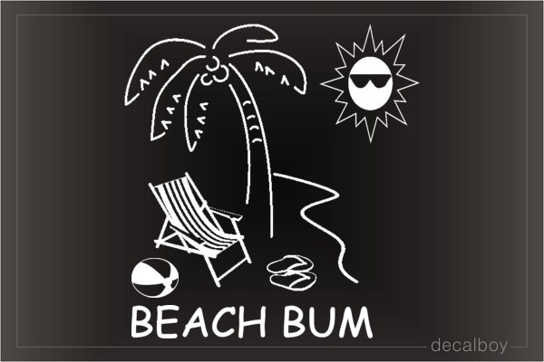 Beach Bum Decal
