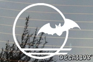 Bat Moon Car Window Decal