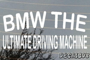 Bmw The Ultimate Driving Machine Decal