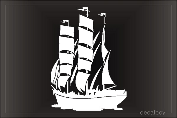 Sailer Boat Decal