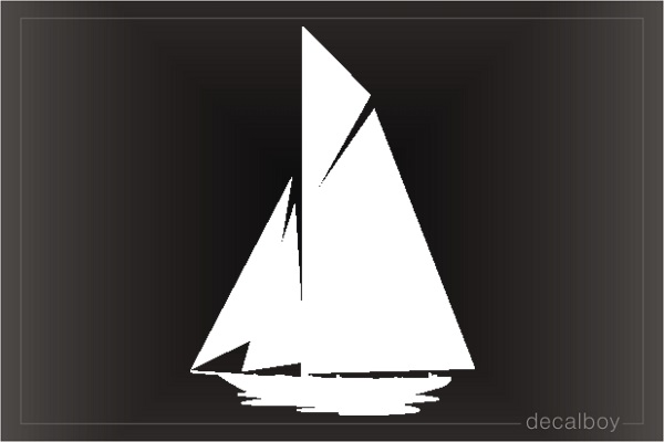Sailboat 4 Decal