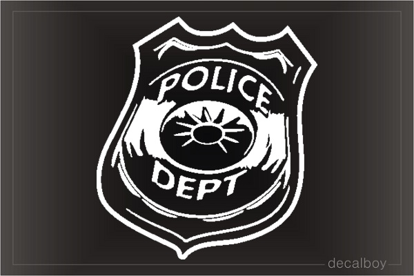 Badge Police Car Decal