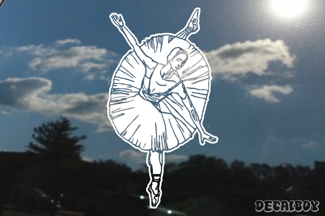 Ballerina Dancing Car Window Decal