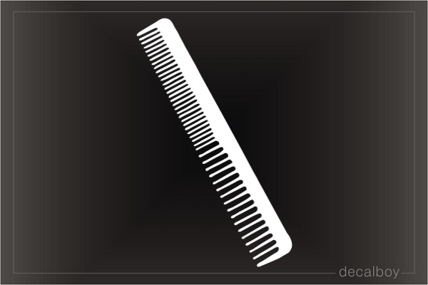 Barber Comb Decal