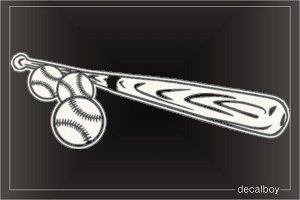 Baseball Bat Wooden Decal