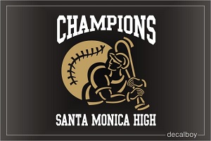 Baseball Highschool Logo Decal