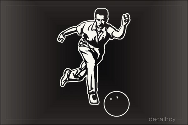 Bowling Player Window Decal