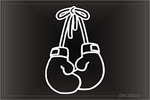 Boxing Gloves Window Decal