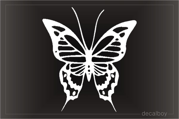 Monarch Butterfly Clipart Window Decal